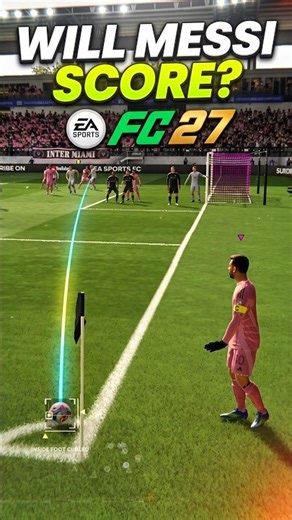 FC 27 - Can Messi score the PERFECT Corner Kick Goal? | PS4 Gameplay #Messi #FC27 #PS4