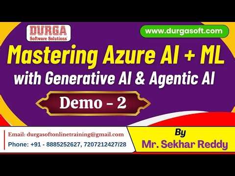 Mastering Azure AI + ML with Generative AI & Agentic AI tutorials || Demo - 2 || by Mr. Sekhar Reddy