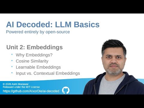 LLM Basics 2 - How AI Understands Meaning: Embeddings Made Crystal Clear