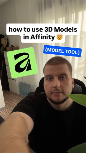 how to use 3D Models in @Affinity 🤯