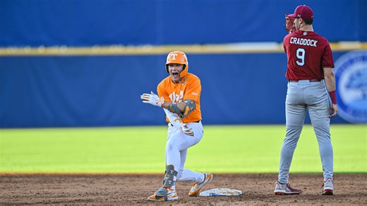 Tennessee baseball wins first-round SEC Tournament game vs South Carolina