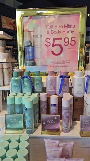 @Bath & Body Works $5.95 body spray sale. I was able to use a couple of my coupons to have my matching set. These all smell good. Snowflakes and cashmere is my fav and vanilla cocoa flurries #bathandbodyworks #snowflakesandcashmere #purewonder #moonlitgoddess #fragrancetiktok @🌬️𝕚𝕥𝕞𝕒𝕜𝕖𝕤𝕊ℂ𝔼ℕ𝕋𝕊🫧 @Cydnee🎀 @🧁PerfumePantry🧁 @Mickell Washington❌️ @divaoffragrance❌️ @Mrs Russell @