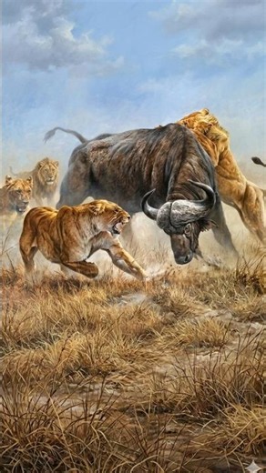Why Lions Not Able Attack Buffalo By info fact News