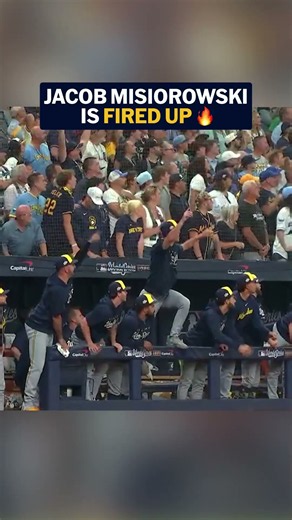 Jacob Misiorowski loved the 8-run Brewers inning!