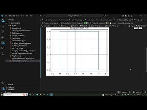 Create a Square Pattern Plot Using Python Matplotlib 📐