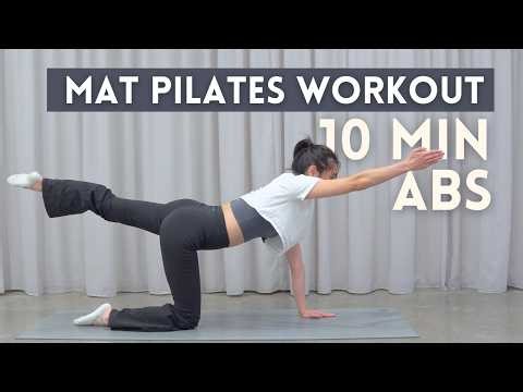 10 MIN CORE BURN | Mat Pilates Daily Abs Workout