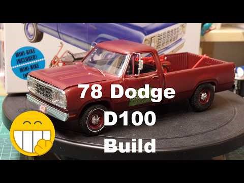 1978 Dodge D100 MPC 1:25 Scale Model Car Kit Build