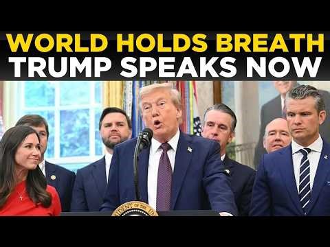 US IRAN WAR LIVE: Trump's Massive War Announcement – Global Tensions Explode As World On Edge