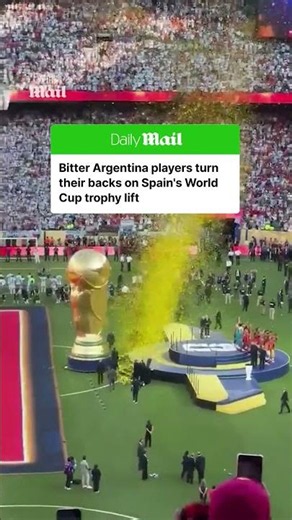 Argentina’s sulking stars turned their backs on World Cup winners Spain yesterday as the newly