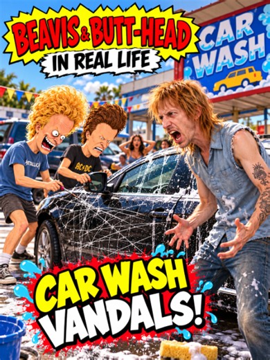 🚗 TODD'S CAR — CAR WASH VANDALS Beavis and Butt-Head offered to wash Todd’s car. Somehow they turned a car wash into a full paint job disaster. 💀 Wait until Todd sees what they did… #BeavisAndButthead #BeavisAndButtheadIRL #ToddIanuzzi #CarWash #Comedy #90sNostalgia #AITV #AIVideo #Butthead #Beavis #90sCartoons