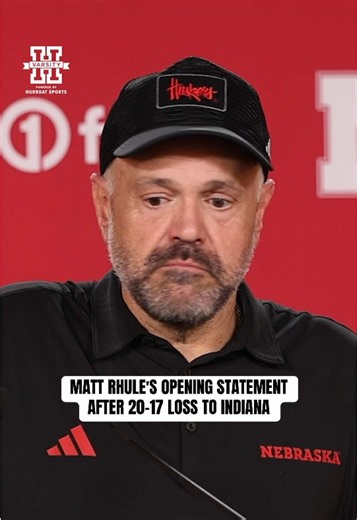 Matt Rhule gives his opening remarks following Nebraska's 20-17 loss to No. 7 Indiana. #gbr #huskers #football