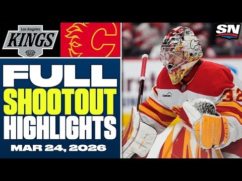 Los Angeles Kings at Calgary Flames | FULL Shootout Highlights - March 24, 2026