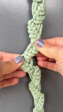Super easy macramé pattern ✨ perfect for beginners! #knotting