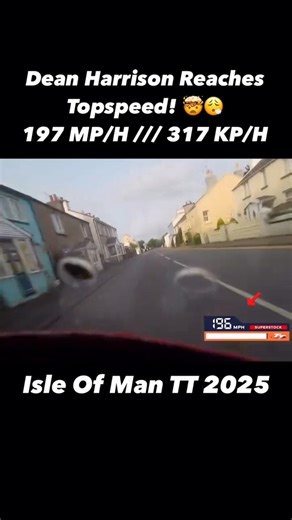 Top Speed 197 mp/h 🔥 #isleofman #wsbk #motogp #iomtt #northwest #racing #shorts