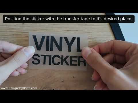 How to apply vinyl stickers? Video guide