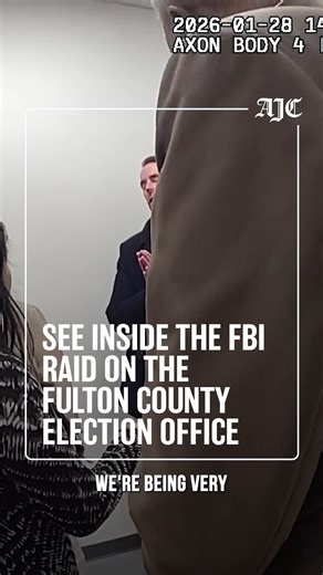 Exclusive body cam footage obtained by the AJC shows confusion during the FBI’s raid of Fulton County’s election hub as local police and federal agents appear unclear on details of the search warrant. Video from the Fulton County Police Department captures officers questioning FBI agents as the operation gets underway. The raid took place Jan. 28 at the county’s massive elections facility, where federal agents seized election-related materials connected to the 2020 presidential election. County 