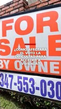 Dificultad para comprar una casa motivaría participación en elecciones intermedias