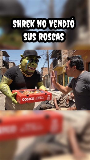 Shrek buchon no vendió sus roscas del cosco