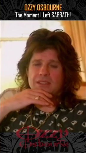 OZZY: The Moment I Left SABBATH! #ozzyosbourne #rocknroll #heavymetal #rocklegends