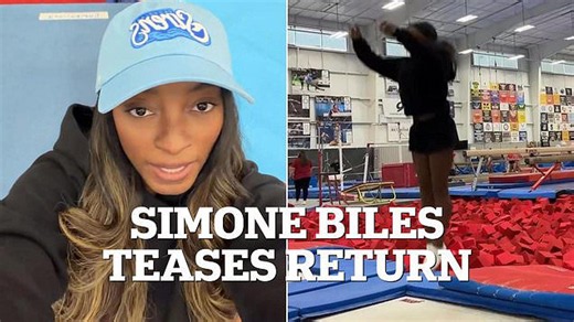 Simone Biles returns to gymnastics two years ahead of LA Olympics