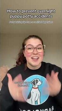 How to prevent puppy potty accidents overnight! #puppypottytraining