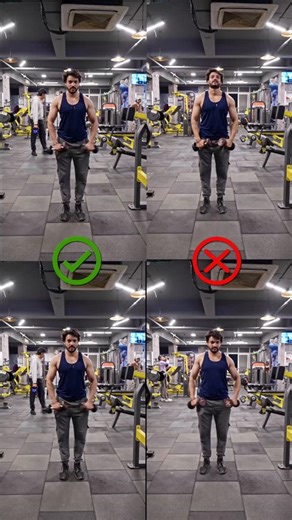 Ronak Prajapat on Instagram: "Lateral raises mistakes. This video shows the wrong way vs the right way to perform lateral raises. ❌ Short moment arm - less tension on the muscle. ❌ Arms not parallel to the floor ✅ Long moment arm - more tension on the muscle. ✅ Arms parallel to the floor. . . . . . . #lateralraises #fitnesstips #shoulderworkout #shouldersworkout #fitnesstip"