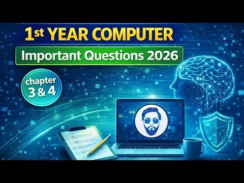 Class 11 computer science chapter 3 & 4 important questions | 1st year computer