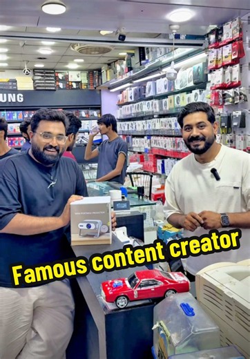 Portable Android Projector for famous content creator bahzad #projector @Bahzad Hassan