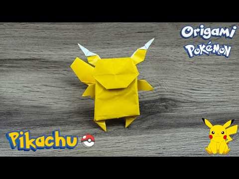 How to Make Origami Pikachu ⚡ | Easy Pokémon Origami Tutorial
