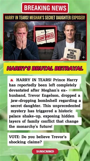 [HARRY IN TEARS!] 😱 Trevor Engelson Exposes Meghan’s Secret Daughter Claim! #RoyalNews #PrinceHarry