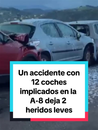 Un accidente con doce coches implicados en la A-8 dirección Galicia, a la altura de Gijón, ha dejado 2 heridos leves. El suceso se ha producido por alcance pasadas las 7:30 horas de este lunes en el viaducto de Somonte y ha obligado a cortar la autovía durante más de una hora.