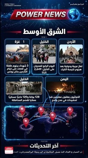 🔴 الشرق الأوسط | عدوان رابع يوم على الخليل وتصعيد في غزة واليمن