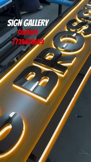 3d acrylic letter making / how to make acp led sign board #led #logo #ledlights #elvishyadav