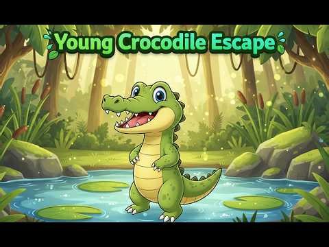 G4K Young Crocodile Escape Game| Games4King Walkthrough