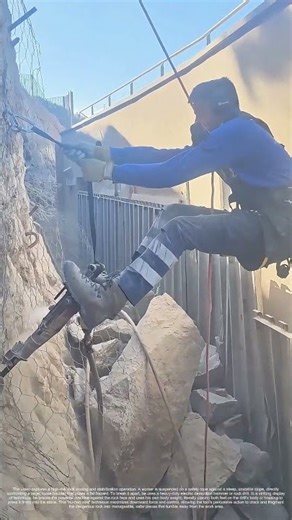 Perched on the Precipice: Anchored Drilling on an Unstable Slope