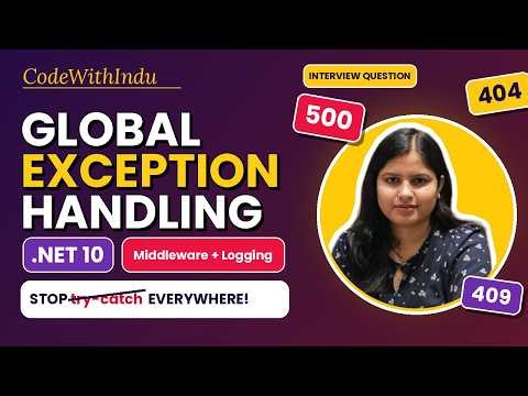 Global Exception Handling in .NET 10 | Stop Writing try-catch Everywhere!