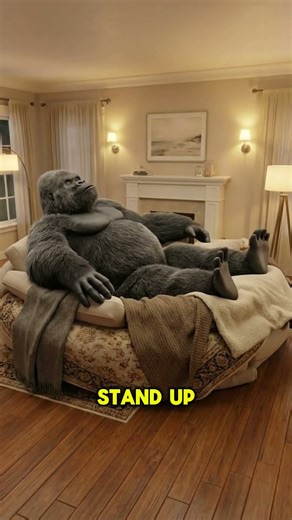 POV If You Raised A Gorilla From A Baby #3danimation #animals #wildlife #funfacts #shorts