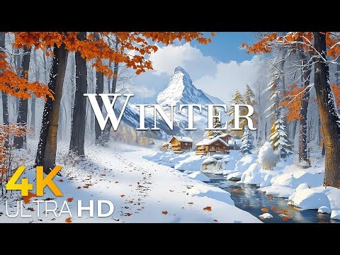 Most Beautiful Places in the World in Winter 4K UHD | Relaxing Cinematic Nature Film