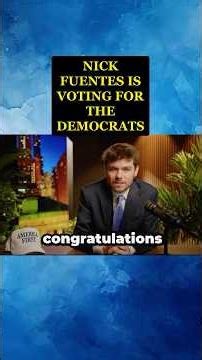 Nick Fuentes Says He's Voting DEMOCRAT — MAGA Is Falling Apart!