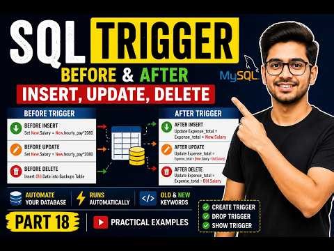 SQL Trigger Explained 🔥 | BEFORE & AFTER INSERT, UPDATE, DELETE