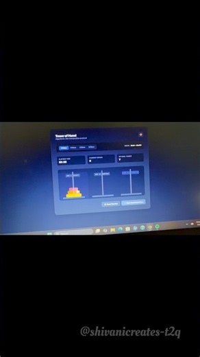 I Built a Sleek Tower of Hanoi Game using HTML, CSS & Pure JavaScript! 💻