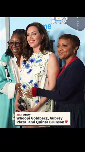 Whoopi Goldberg, Aubrey Plaza and Quinta Brunson in New York