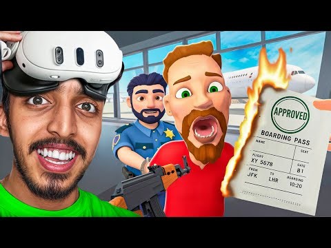 I Became a Airport SECURITY GUARD.. (VR)
