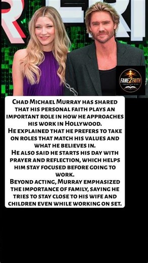 Chad Michael Murray on His Faith and Career Choices#ChadMichaelMurray #Faith