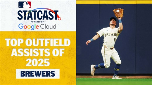 Brewers' Top 5 outfield assists of 2025