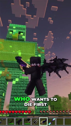 DARK vs HACKER GOLEM in Minecraft..