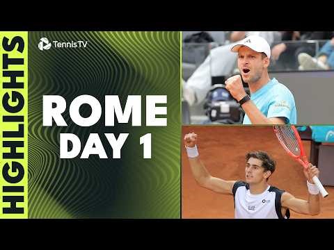 Hurkacz, Arnaldi, Baez & More Open Play I Rome 2026 Highlights Day 1