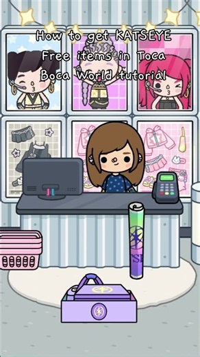How to get free KATSEYE items in Toca Boca World tutorial #tocaboca #katseye #tocabocakatseye