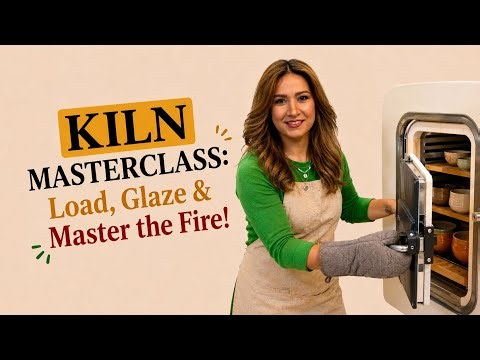 Pottery Kiln Masterclass: Loading, Glazing, and Firing Temperatures Explained#kilnfiring #glaze 