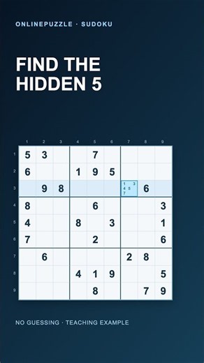 The Sudoku Hidden Single Most Beginners Miss
